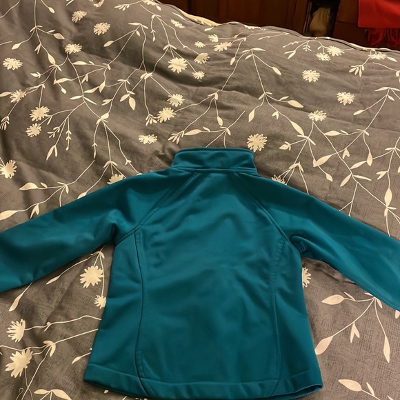 Lands End size 4 soft shell jacket (teal blue) - Picture 4 of 4